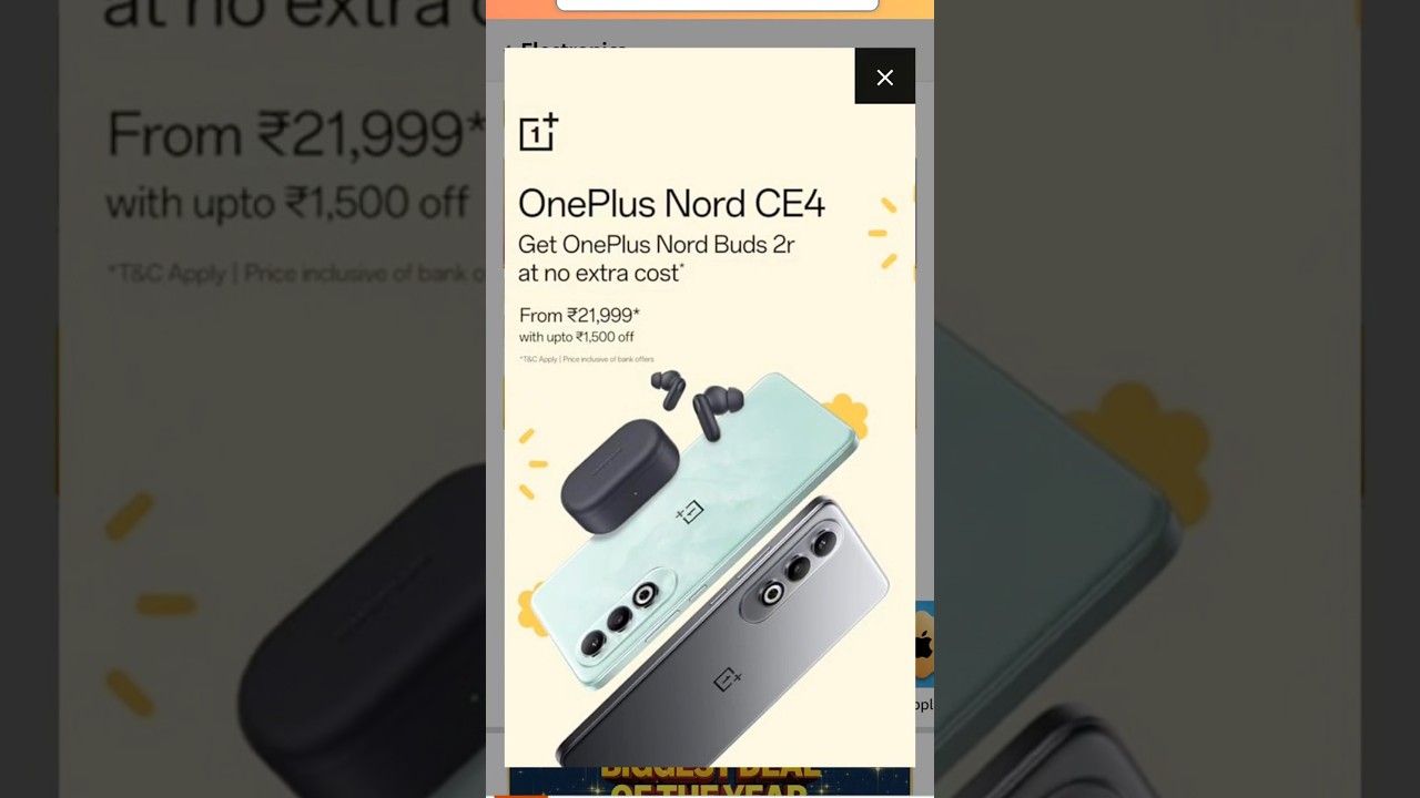 Oneplus Nord CE4 on Amazon Diwali Sale 