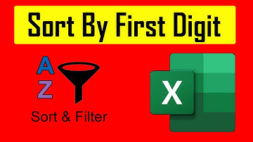 How to Sort Numbers By First Digit In Excel