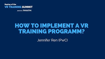 VRTS: How to implement a VR training programm? Talk by PwC