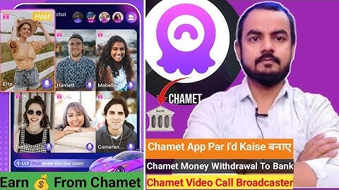 Chamet App Kaise Use Kare,Earn Money Withdrawal | TopUp Level 1 Free Video Call |App Review Hindi