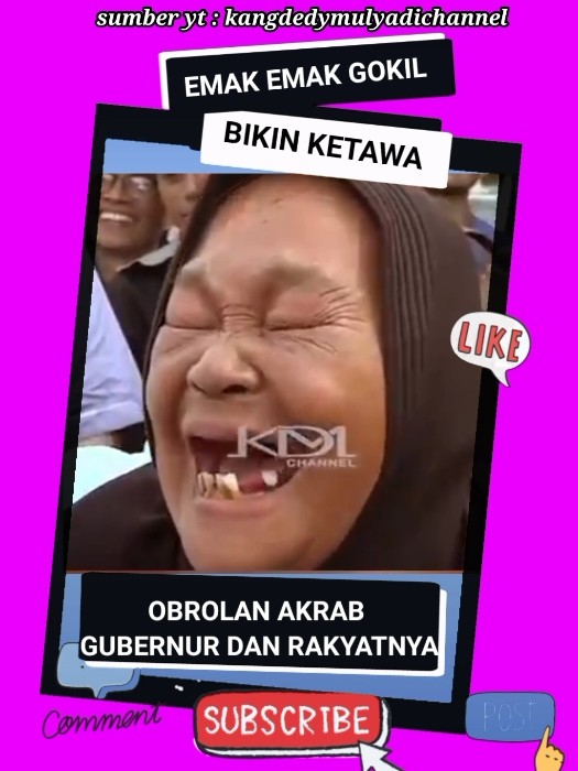 Emak emak gokil ngobrol dengan KDM bikin ketawa #bapakaing #kdm #kdmsociety