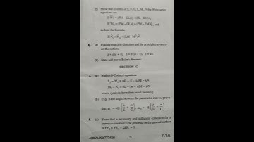 M.Sc MATHEMATICS (Differential Geometry) M-404 |HPU| JULY -2023