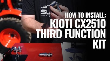 Kioti CX2510 Third Function Kit Installation - Summit Hydraulics