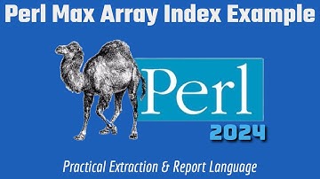 Perl Programming - Array Max Index Code Example 2024