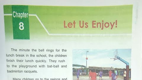 Let us enjoy//DAV Class  3-  S.ST// Lesson- 8