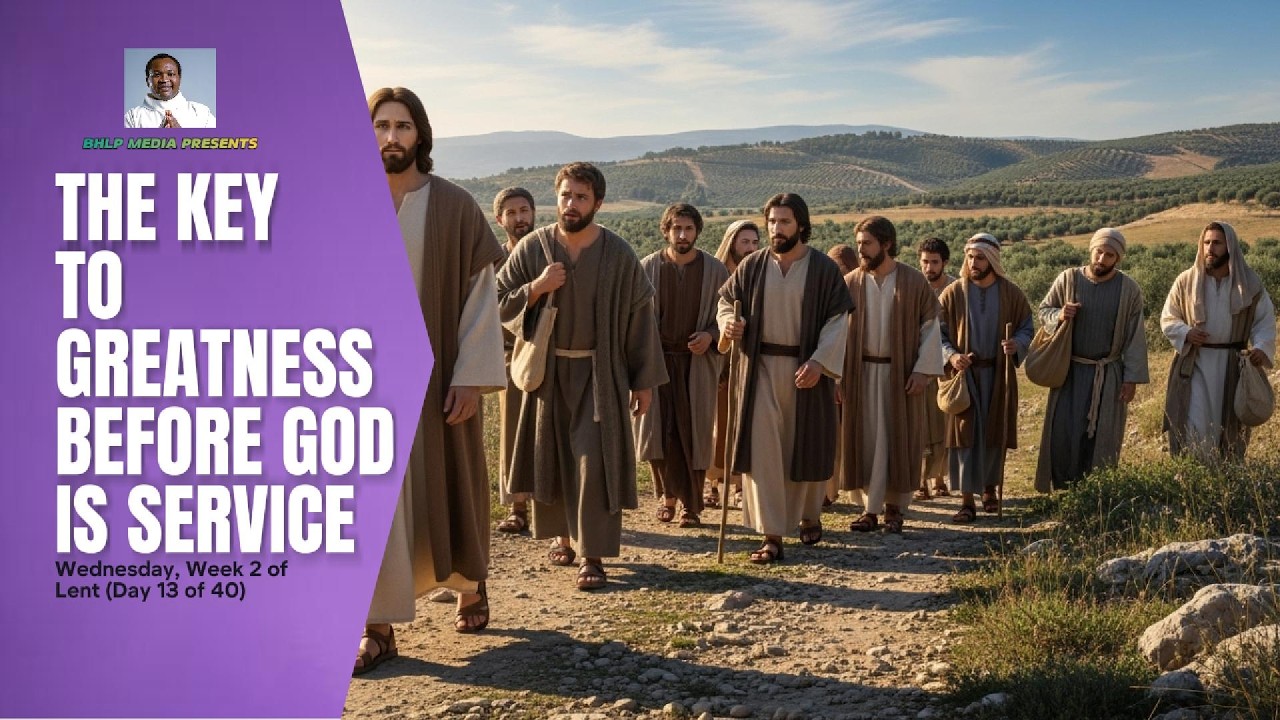 THE KEY TO GREATNESS BEFORE GOD IS SERVICE (Wednesday of Lent, Week 2)