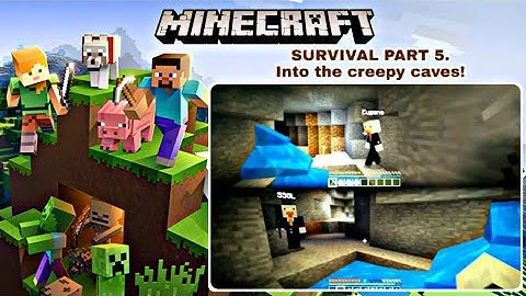 Minecraft: Nintendo Switch Edition G6, 2P local splitscreen Survival Mode, Into the creepy caves!