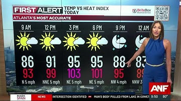 First Alert Forecast: Upper 90s Today, Heat Advisory in Effect Until 10pm