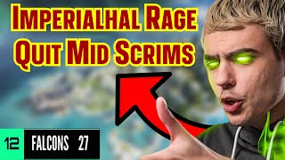 Imperialhal Crash out on Wxltzy and Gild and quit mid-ALGS scrims. | Apex Legends