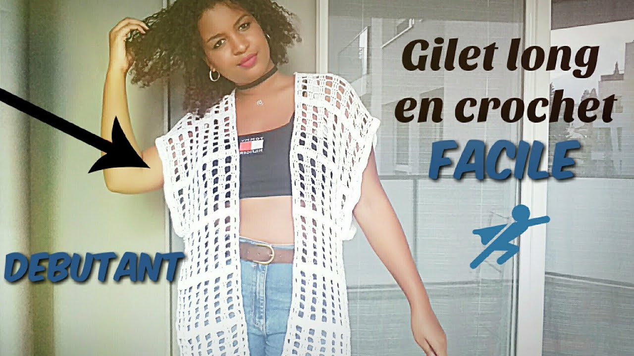 tuto gilet long au crochet