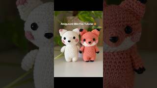 How to Crochet a Mini Fox 🦊 | Easy Amigurumi Tutorialあみぐるみ
