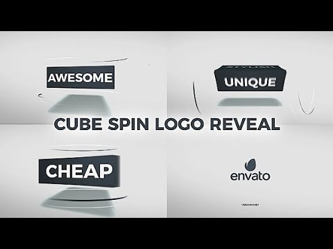 Cube Spin Logo Reveal Free After Effects Templates From Videohive Youtube Spinning Logo After Effects Template