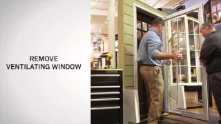 Ventilating Window Replacement on Andersen Self-Storing Retractable Storm Doors | Andersen Windows