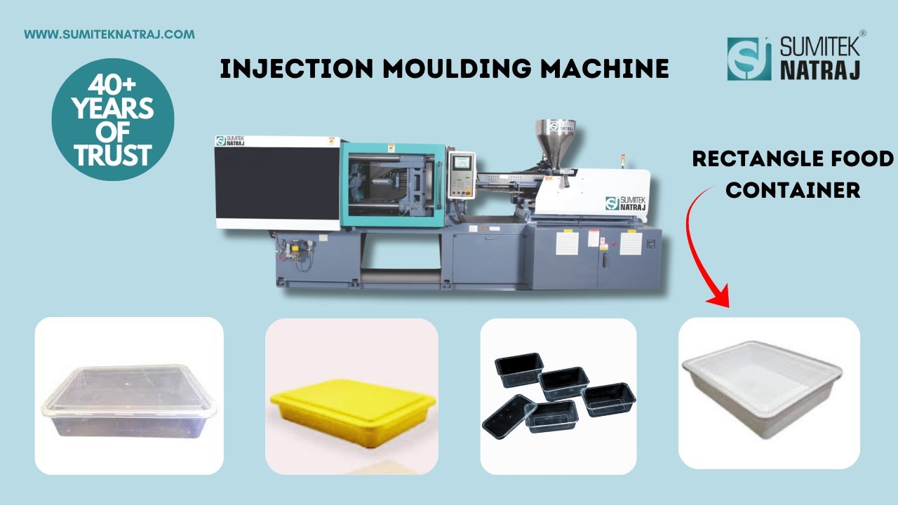 500ml Rectangle Food Container | Best Injection Molding Machine for High Output | Sumitek Natraj