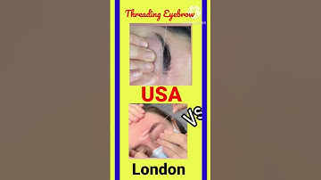 USA / london Threading eyebrow #shorts #youtubeshorts