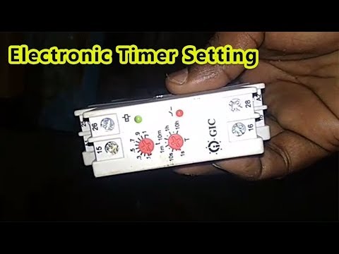 Electronic timer setting In Tamil MICON 225 Timer Setting