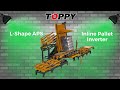 Lshape aps  inline pallet inverter patented