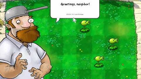 Plants vs Zombies walkthrough part 4 level 1-4