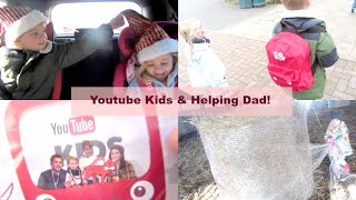 YOUTUBE Kids & Helping Dad! | WEEKEND VLOG!