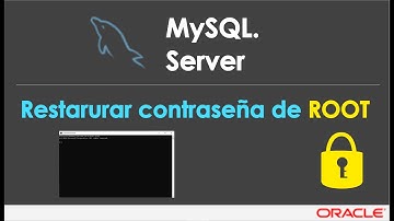 ¿Cómo restaurar la contraseña de my root en MySQL? | MySQL, SQL Server