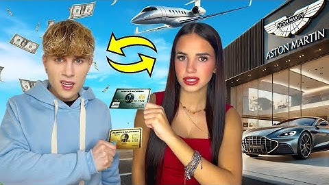 I EXCHANGE CREDIT CARD with my GIRLFRIEND for 24H!