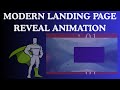 Modern Landing Page Using HTML, CSS, JavaScript & GSAP