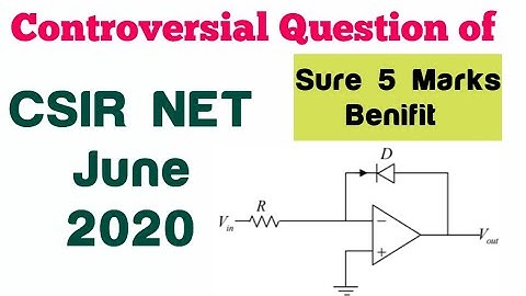 Controversial Question| CSIR NET Physical Science | 19 November, 2020||✓
