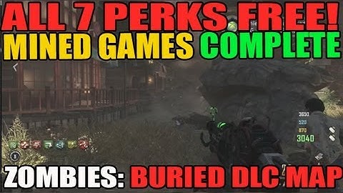 All Permanant Perks FREE! "Mined Games" Achievement Completed: Buried Zombies DLC