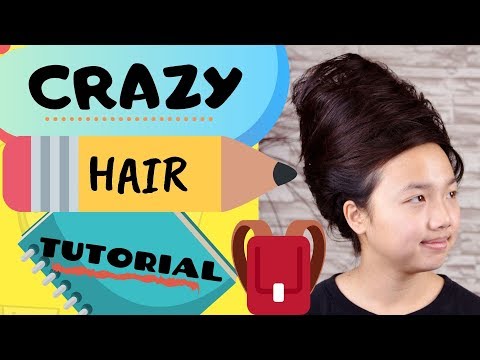 crazy-hair-day-for-school-tutorial-|-beehive-hairdo