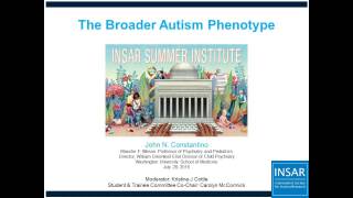 The Broader Autism Phenotype