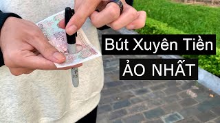 Hướng Dẫn Trò Ảo Thuật Bút Xuyên Tiền Ảo Nhất Thế Giới