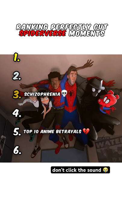 Ranking Spiderverse Moments 😭