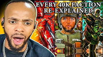 Every Single Warhammer 40k (WH40k) Faction Re-Explained Reaction | Part 1 @Bricky
