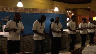 Staff performing / singing songs - Serengeti