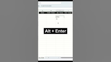 4 Important Shortcut Keys in Excel | Use of Enter Key in Excel #excel #skillsphere #exceltips