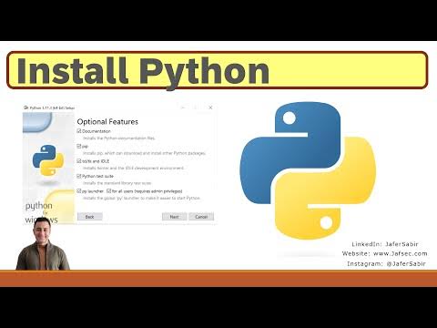 Install Python and Python Default Code Editor on Windows - YouTube