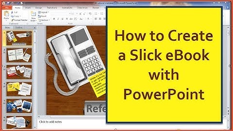 How to Create an eBook with PowerPoint