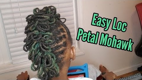 (Requested)How to do an easy loc petal mohawk!