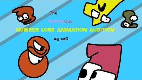 @thebrodyguy  number lore animation audition