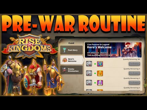 Level 4 Passes Opening Soon - My Pre-War Routine (Rise of Kingdoms SoC)