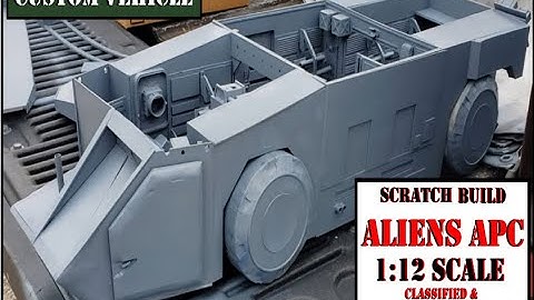 Aliens APC scratch build update - priming and painting.