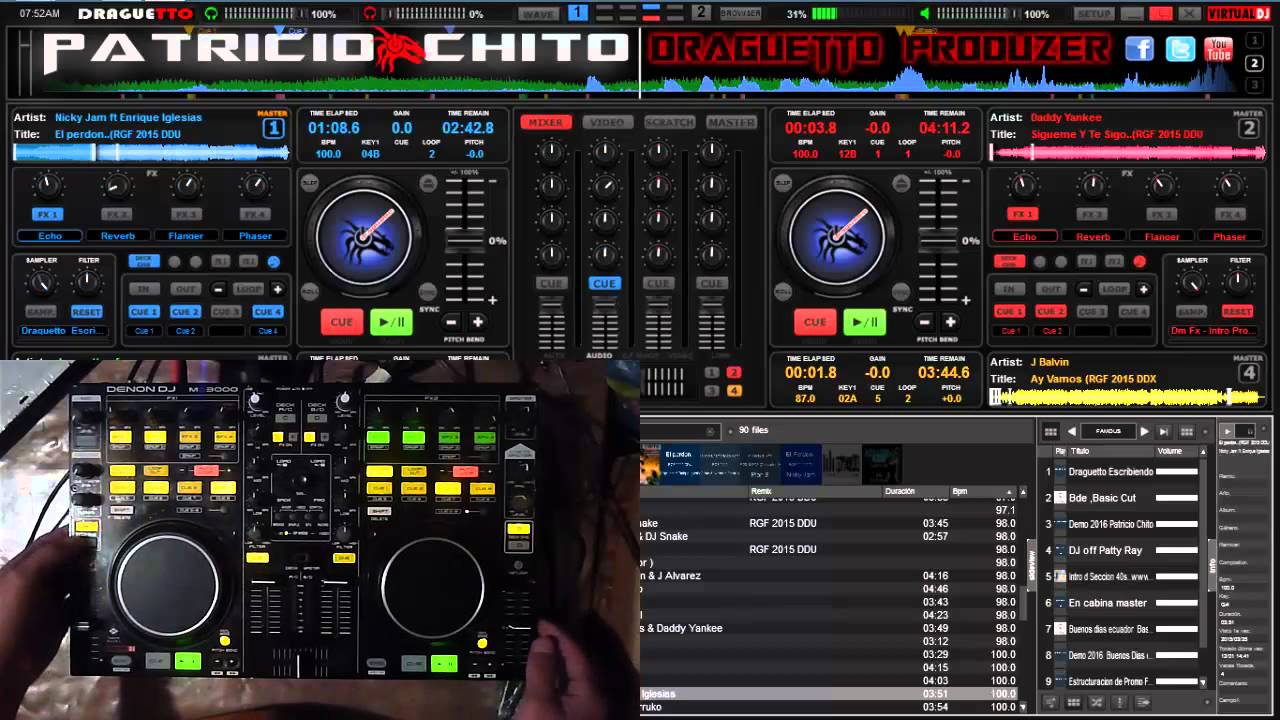 denon mc3000 mapping for virtual dj