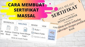 CARA MEMBUAT SERTIFIKAT MASSAL DENGAN MAILING MERGE by OM-PONG JAOURNEY