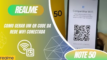 Como gerar um QR CODE da rede WiFi conectada no realme Note 50 - Dicas