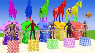 Long Slide Game With Cow Elephant Gorilla Hippopotamus Tiger 3d Animal Game Funny 3d Animals