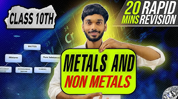 Metals and Non-Metals Class 10 Science 🔥 Rapid Revision in 20 Mins | CBSE NCERT 💯 | Rohit Sharma