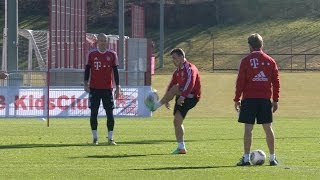 Shaqiri, Robben & Hojbjerg Enjoying Football