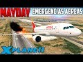 X PLANE 11 // MAYDAY EMERGENCIA AEREA // FUEGO EN EL MOTOR TRAS EL DESPEGUE A319//