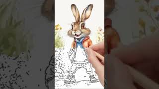how to draw peter rabbit #viral #trending