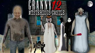 Unofficial Granny 12 Mysterious Castle Full gameplay | Door🚪Escape Bedwa Grandpa se bachke bhaga🤣